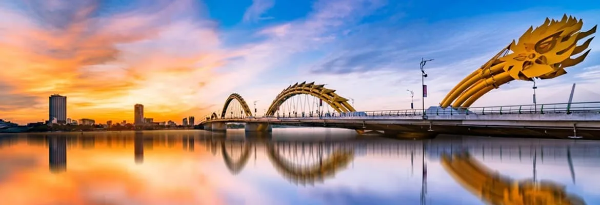 Where to Stay in Da Nang: Best Areas and Villas (2026) 2 Da Nang's Dragon Bridge near the city center